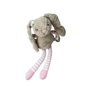 Manhattan toy Company bunny plush figure long ears pink stockings girl 2017 16"